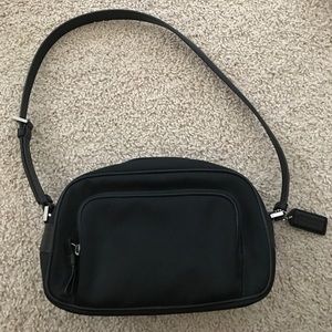 Black coach shoulder bag
